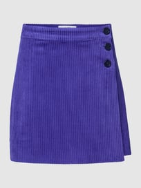Minirok in corduroy look, model 'Marlie' van mbyM Blauw / turquoise - 9