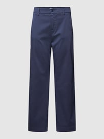 Chino mit Stretch-Anteil in 7/8-Länge Modell 'NEW YORK CROPPED' von Mason's Blau / Türkis - 19