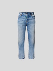 Slim Fit Cropped Jeans im Used-Look von Dsquared2 Blau / Türkis - 1