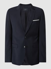 Extra Slim Fit 2-Knopf-Sakko mit Schurwoll-Anteil von DIGEL Blau / Türkis - 29