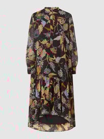 Midikleid aus Chiffon  von Jake*s Collection Grau / Schwarz - 20