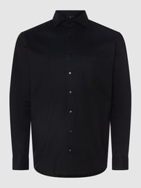 Comfort Fit Business-Hemd aus Baumwolle von Eterna Grau / Schwarz - 26