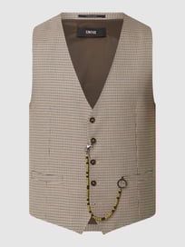 Slim Fit Weste mit Pepita-Dessin Modell 'Civiro' von Cinque Weiß - 15