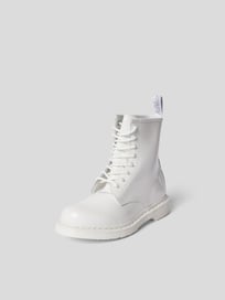Glänzende Boots mit Schnürung von Dr.Martens Weiß - 20
