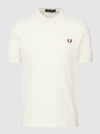 Poloshirt met labelstitching, model 'PLAIN' van Fred Perry Wit - 7