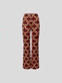 Hose mit Allover-Label von Paco Rabanne Grau / Schwarz - 30