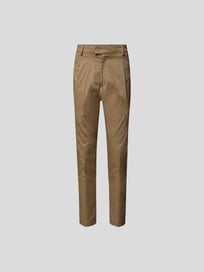 Hose mit Bundfalten von Stylebop Braun - 47