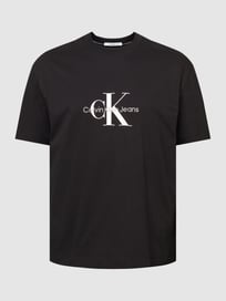 PLUS SIZE T-Shirt mit Logo-Print von Calvin Klein Jeans Plus Grau / Schwarz - 5