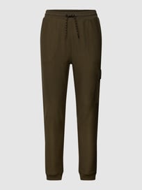 Sweatpants mit Label-Patch Modell 'Setwill' von BOSS Orange Grün - 18