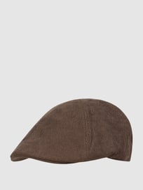 Platte pet van corduroy  van Müller Headwear Bruin - 21