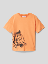 T-shirt met motiefprint van Staccato Oranje - 19
