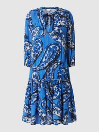 Jurk met paisleymotief van Milano Italy Blauw / turquoise - 8