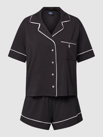 Pyjama met labelstitching van Polo Ralph Lauren Grijs / zwart - 10