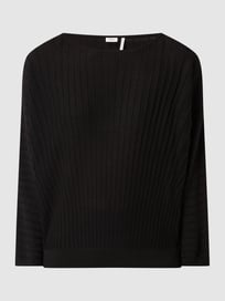 Pullover met vleermuismouwen  van s.Oliver BLACK LABEL Grijs / zwart - 44