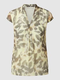 Blouseshirt met all-over motief  van BETTY & CO WHITE Groen - 5