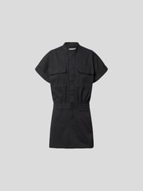 Minikleid mit Stehkragen von Frame Grau / Schwarz - 4