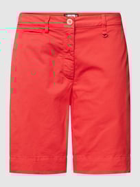 Straight fit bermuda met hanger in metallic, model 'JACQUELINE' van Mason's Rood - 45