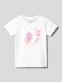 T-shirt met pailletten van Blue Seven Wit - 44