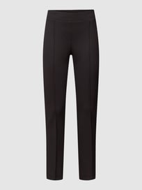 Stoffen broek met siernaden, model 'RANEE EASY KICK' van Cambio Grijs / zwart - 11