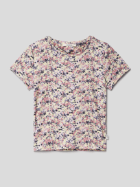 T-Shirt mit Allover-Muster von Garcia Gelb - 13