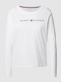 Longsleeve mit Label-Print von TOMMY HILFIGER Weiß - 8