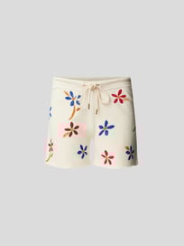 Sweatshorts mit floralem Allover-Muster von The Great Weiß - 5