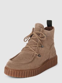 Schnürboots aus Leder von Marc O'Polo Grau / Schwarz - 29