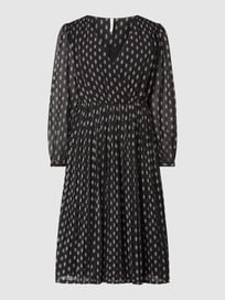 Jurk van crêpe, model 'Niki' van Pepe Jeans Grijs / zwart - 47