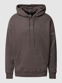 Oversized Hoodie mit Label-Details Modell 'MATTHEW' von Von Dutch Grau / Schwarz - 42