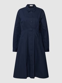 Knielange jurk met knoopsluiting van s.Oliver RED LABEL Blauw / turquoise - 24