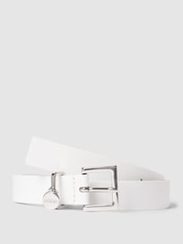 Riem met labeldetail in metallic, model 'Amelia' van HUGO Wit - 18