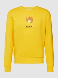 Sweatshirt mit Label-Print Modell 'FELPA' von Iceberg Gelb - 8