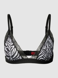 Triangelbeha met all-over motief, model 'Zebra' van HUGO Wit - 18
