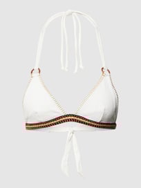 Bikinitop met strikdetail, model 'WAKO' van Banana Moon Wit - 31