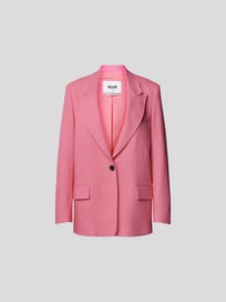 Oversized Blazer mit Pattentaschen von MSGM Rosa - 3