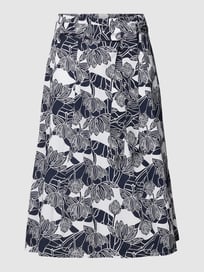 Midirok met all-over print van Montego Blauw / turquoise - 8
