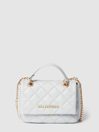 Handtas met doorgestikte naden, model 'OCARINA PATTINA' van VALENTINO BAGS Grijs / zwart - 39