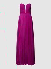Abendkleid mit Plisseefalten von TROYDEN COLLECTION Rosa - 40