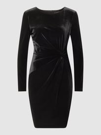 Mini-jurk met decoratieve plooien van Montego Grijs / zwart - 30