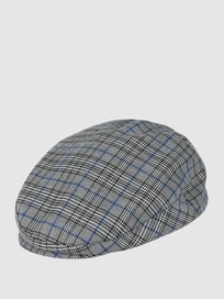 Platte pet van katoen van Nitzsche Accessoires Grijs / zwart - 2