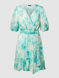 Avondjurk met all-over motief, model 'ABITO' van Liu Jo Black Blauw / turquoise - 20