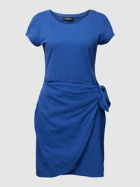 T-Shirt-Kleid aus Baumwolle in Wickel-Optik von Lauren Ralph Lauren Blau / Türkis - 34