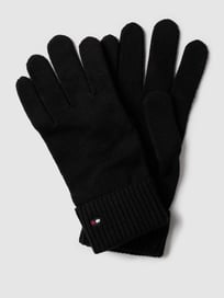 Handschoenen met labelstitching, model 'ESSENTIAL' van Tommy Hilfiger Grijs / zwart - 7