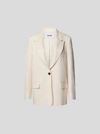 Oversized Blazer mit Pattentaschen von MSGM Weiß - 1