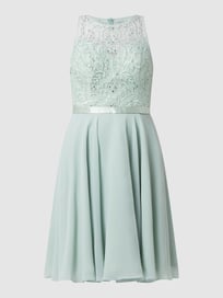 Cocktailkleid mit floralen Stickereien  von Luxuar Grün - 38