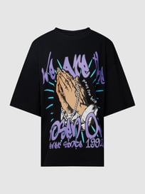 Oversized T-shirt met motiefprint van REVIEW Grijs / zwart - 11