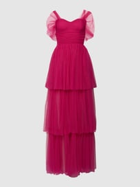 Abendkleid im Off-Shoulder-Design von LACE & BEADS Lila - 34