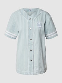 T-Shirt im Denim-Look von KARL KANI Blau / Türkis - 8