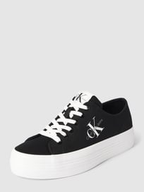 Plateau-Sneaker mit Label-Details von Calvin Klein Jeans Grau / Schwarz - 21