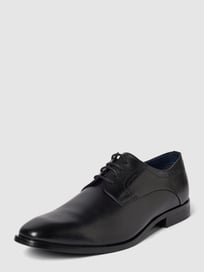 Derby schoenen van leermix, model 'Milko' van bugatti Grijs / zwart - 15
